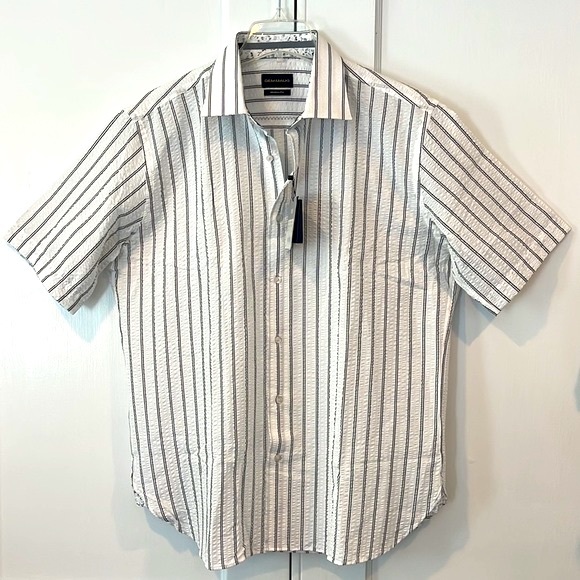 Seersucker Short Sleeve Shirt - Picture 2 of 13